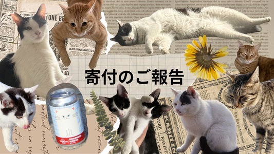 SHIRONEKO WEIZEN売上の一部を寄付しました