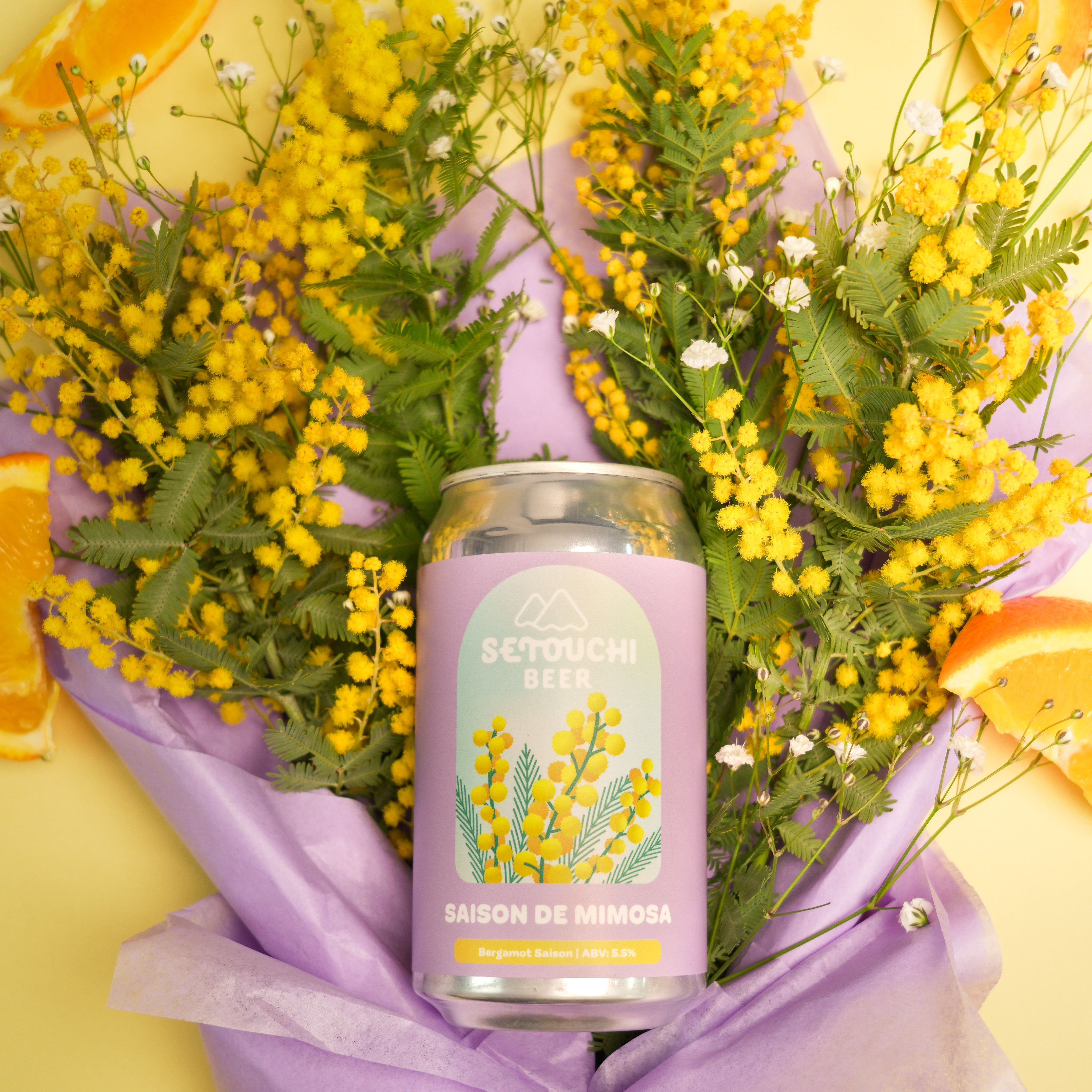 GIFT】MIMOSAとSAKURA 6缶セット – SETOUCHI BEER