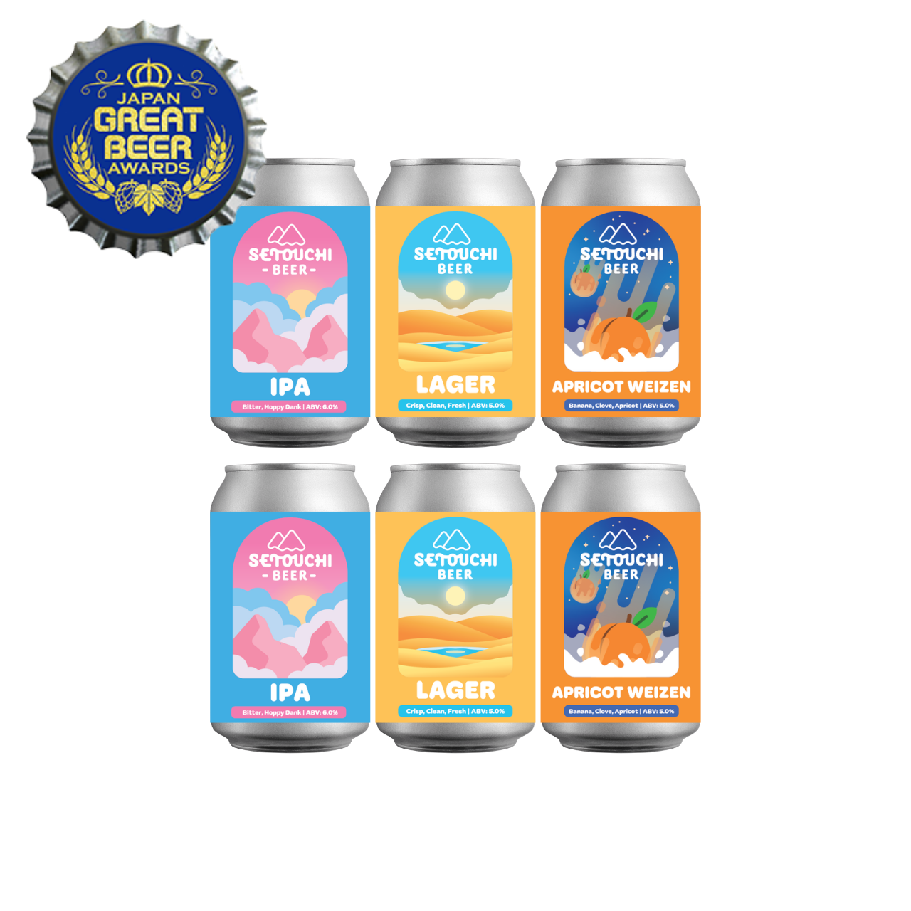 JGBA Award Winning 6-Can Set