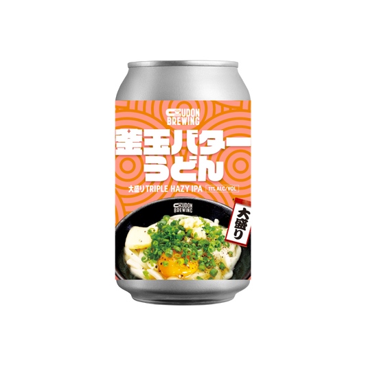 釜玉バターうどん大盛りTRIPLE HAZY IPA