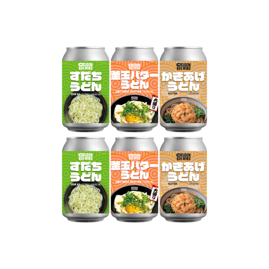 すだちと釜玉バターとかきあげ6缶セット