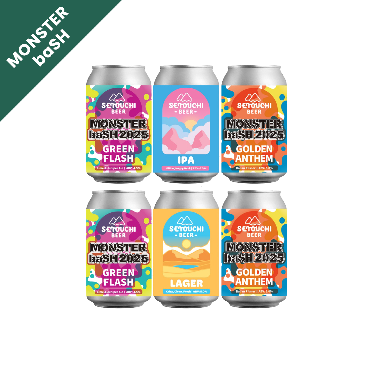 <先着でTシャツプレゼント>MONSTER baSH 6缶セット